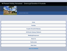 Tablet Screenshot of mtpleasanthomestead.com